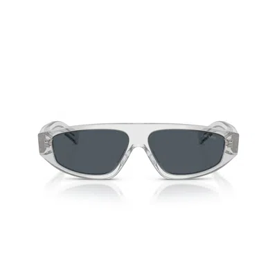Prada 0pr C02s Translucent Acetate Sunglasses In Gray