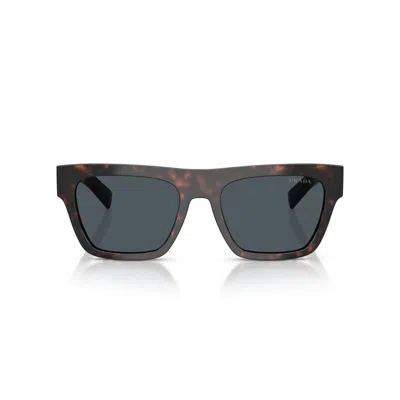 Prada 0pr C03s Bold Rectangular Tortoiseshell Sunglasses In Pattern