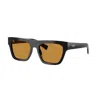 Prada 0pr C03s Rectangular Acetate Sunglasses In Orange