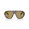 Prada Womens Brown Pr C05s Irregular-frame Acetate Sunglasses In Brown