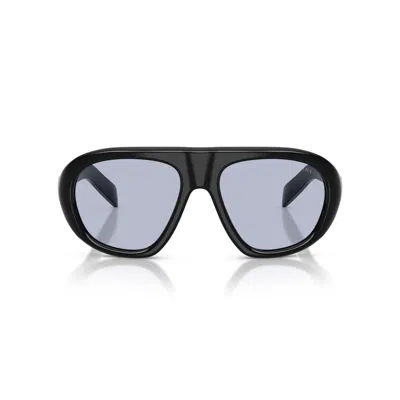 Prada 0pr C05s Oversized Aviator-style Sunglasses In Black