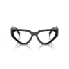 Prada 0pr C07v Angular Cat-eye Sunglasses In Black