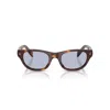 Prada 0pr C08s Rectangular Acetate Sunglasses In Metallic