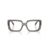 Prada 0pr C09v Translucent Acetate Oversized Square Sunglasses In White
