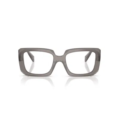 Prada 0pr C09v Translucent Acetate Oversized Square Sunglasses In White