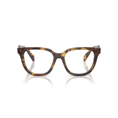 Prada 0pr C11v Classic Tortoiseshell Square Frame Eyeglasses In White