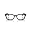 Prada 0pr D01vu Rectangular Black Acetate Eyeglasses In White