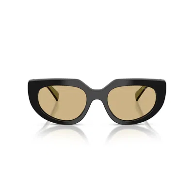 Prada 0pr D02s Cat-eye Sunglasses In Black