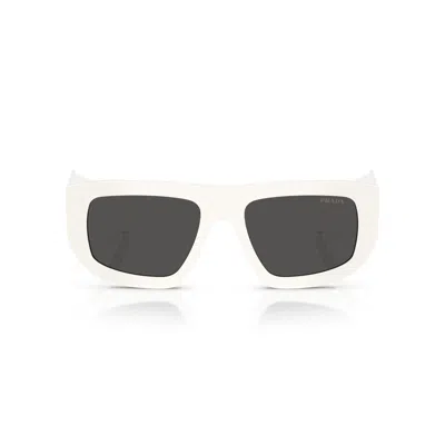 PRADA 0PR D04SU ACETATE RECTANGULAR SUNGLASSES