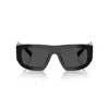 Prada 0pr D04su Oversized Rectangular Frame Sunglasses In Black