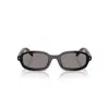 Prada 0pr D06s Rectangular Acetate Sunglasses In Black
