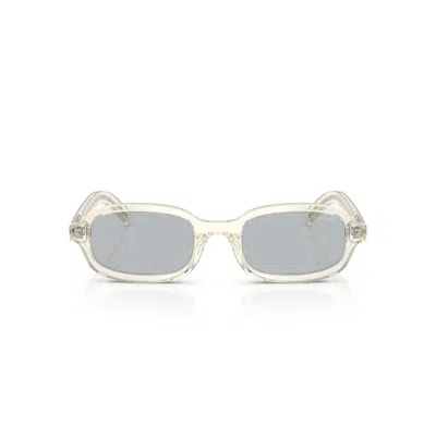 Prada 0pr D06s Translucent Acetate Sunglasses In White