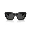 Prada 0pr D07s Rectangular Black Acetate Sunglasses In Black