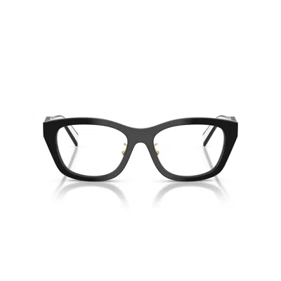 Prada 0pr D11vd Angular Cat-eye Acetate Eyeglasses In Brown