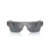 Prada 0pr D12su Translucent Grey Acetate Sunglasses In Gray
