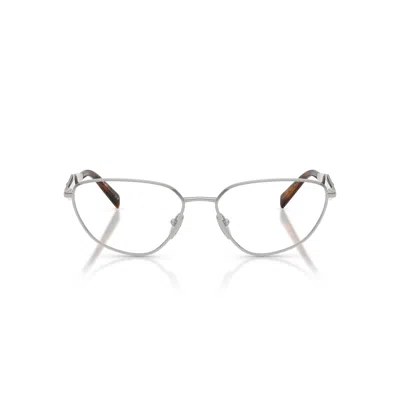 Prada 0pr D52v Cat-eye Silver Frame Eyeglasses