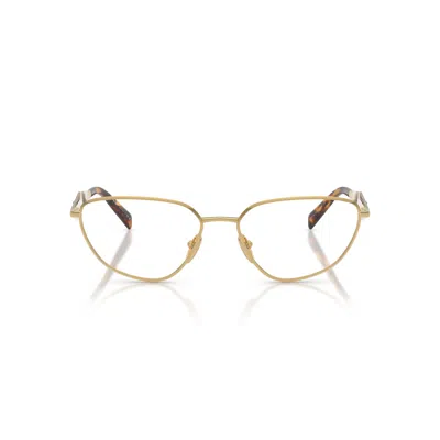Prada 0pr D52v Cat-eye Sunglasses In Gold
