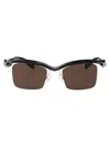 Prada 0pr Nylon Rectangle Frame Sunglasses In Multi