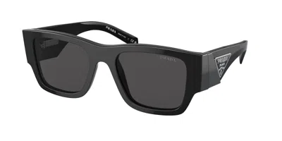 Pre-owned Prada 0pr10zs 1ab5s0 54mm Black/dark Grey Lens