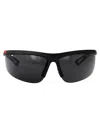 Prada 0ps Shield Matte Black Injected Sunglasses In Black