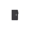 Prada Logo-plaque Leather Wallet In Black
