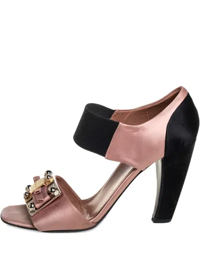 Pre-owned Prada 100mm Leather Heeled Sandals