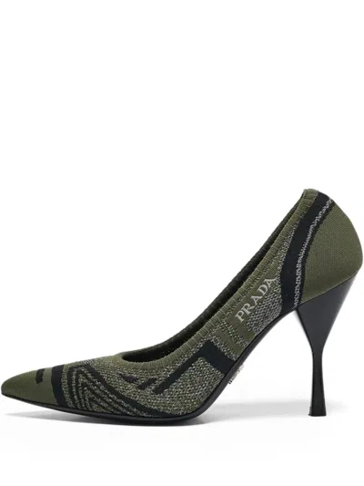 Pre-owned Prada 100mm Leather Pumps