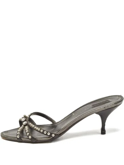 Pre-owned Prada 100mm Strappy Sandals