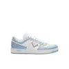 Prada Downtown Low-top Sneakers In White Light Blue
