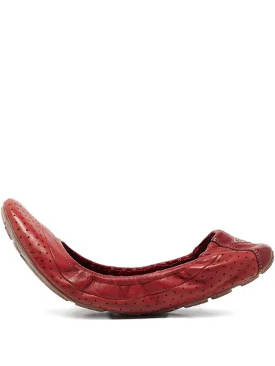 Pre-owned Prada 1082098 Brown In Red