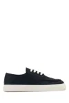 Prada Sneakers Navy Blue In Cotton Canvas In Black