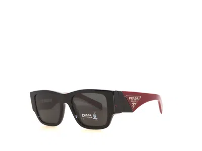 Pre-owned Prada 10zs 10 11f5s0 54 Black Etruscan Marble Dark Gray Sunglasses Pr10zs