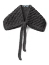 Prada Cable-knit Wool Collar In Multi