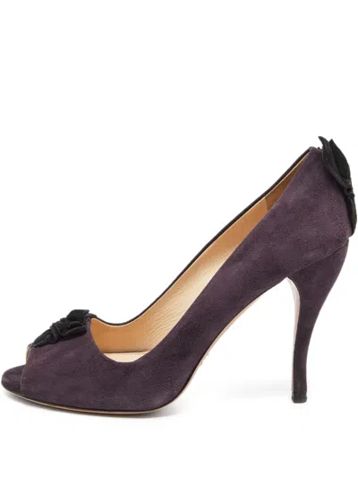 Pre-owned Prada 110mm Ruffle Sandals