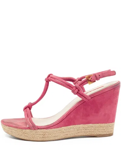 Pre-owned Prada 110mm Suede Sandals