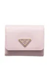 Prada Small Triangle-logo Leather Wallet