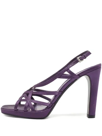 Pre-owned Prada 115mm Leather Sandals