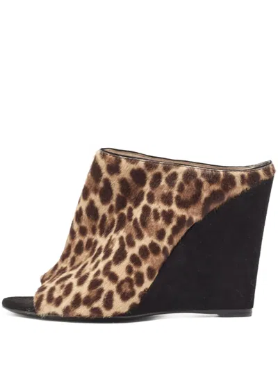 Pre-owned Prada 120mm Leopard-print Sandals