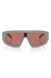 Prada Eyewear Geometric Frame Sunglasses In Pink
