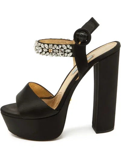 Pre-owned Prada 140mm Satin Sandals