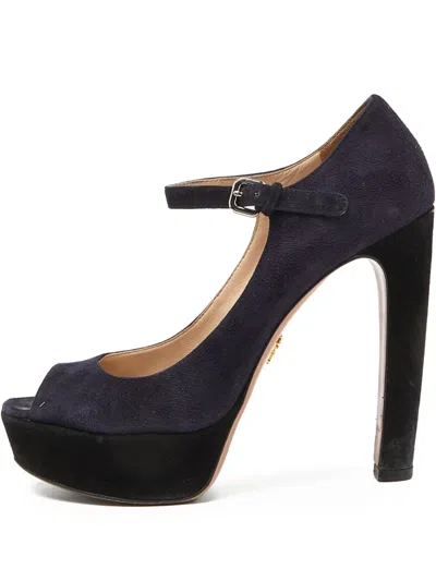 Pre-owned Prada 145mm Suede Sandals