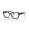 Prada 14zv Vista Rectangular Black Acetate Eyeglasses In Black