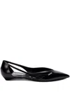 Prada Woman Black Flats In Black