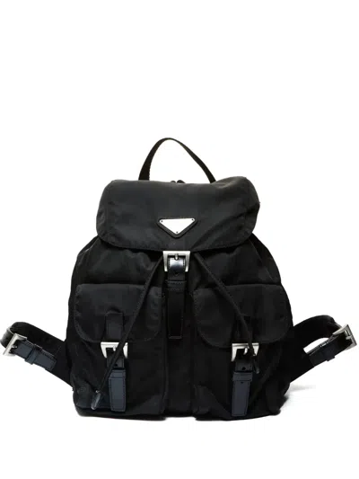 Pre-owned Prada 1990-2000 Nylon Backpack In Black