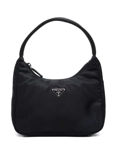Pre-owned Prada 1990-2000 Re-nylon Top-handle Bag In Black