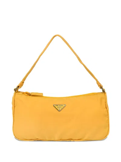 Pre-owned Prada 1990-2000s Handbag In Yellow