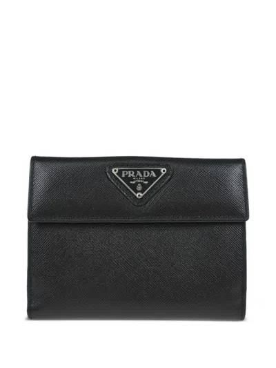 Pre-owned Prada 1990-2000s Leather Bifold Wallet