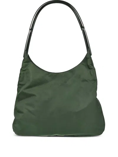 Pre-owned Prada 1990-2000s Nylon Handbag In Green