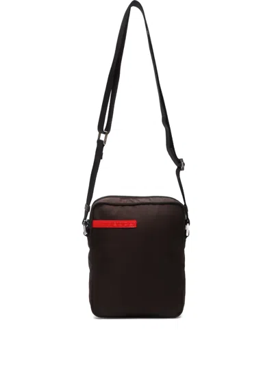 Pre-owned Prada 1990-2000s Sport Line Messenger Bag In Brown