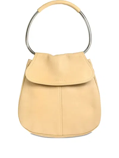 Pre-owned Prada 1990-2000s Vitello Daino Ring Handbag